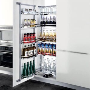 Diamond Open Out Tandem Pantry Unit with Soft Close - Suits 1325mm+ Cabinet Height - With Cabinet Width Options