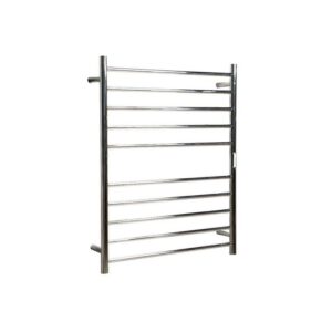 Hotwire Heated Towel Rail - Round Bar (H900mmxW700mm) with Timer - Chrome