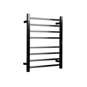 Hotwire Heated Towel Rail - Square Bar (H700mmxW530mm) with Timer - Gun Metal