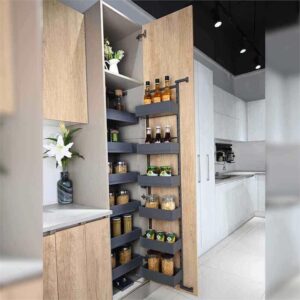 Nero Open-Out Tandem Pantry - 1700mm Height - for 600mm Wide Cabinet - Internal Unit