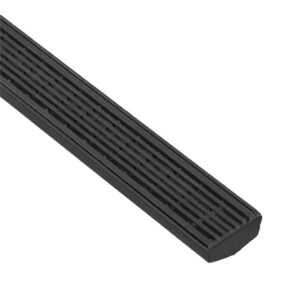 Outdoor Low Profile Linear Grate - Slim Wedge Wire / Heel Guard Style - 45mm - Matte Black - Custom Length and Outlet