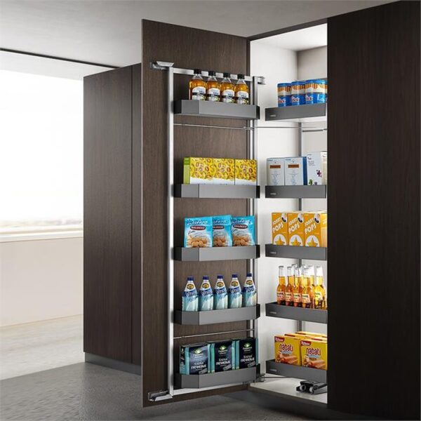 Shearer Open Out Tandem Pantry Unit with Soft Close - Suits 1325mm+ Cabinet Height - With Cabinet Width Options