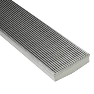 Wedge Wire / Heel Guard Style Shower Grate - 316 Stainless Steel - 120mm width Standard Length